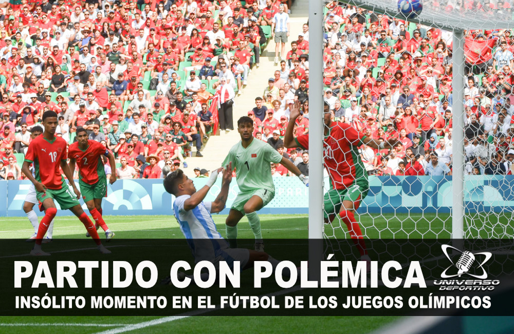 INSÓLITO MOMENTO EN EL ARGENTINA VS MARRUECOS DE LOS JUEGOS OLÍMPICOS